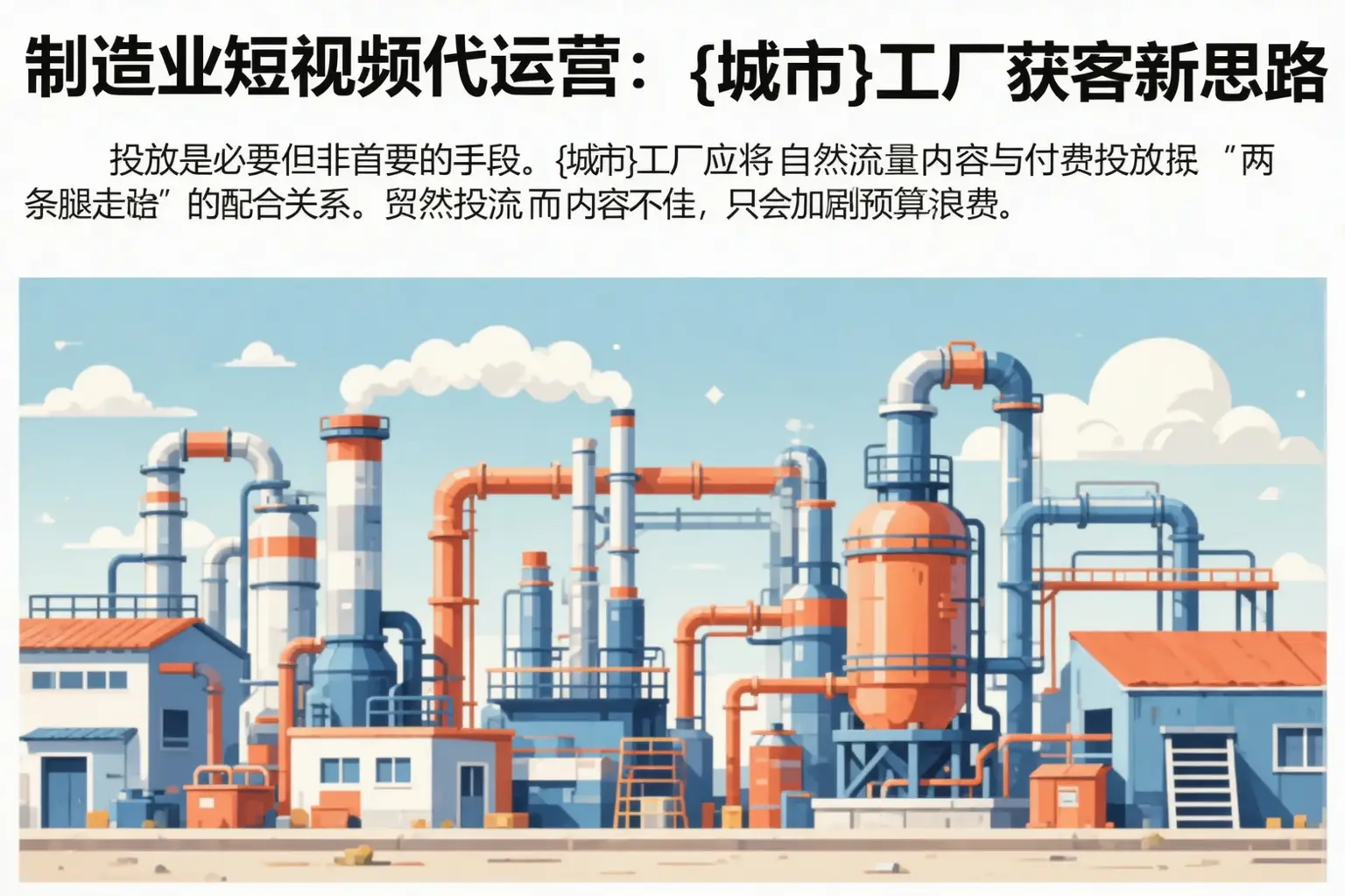 制造业短视频代运营：自贡工厂获客新思路