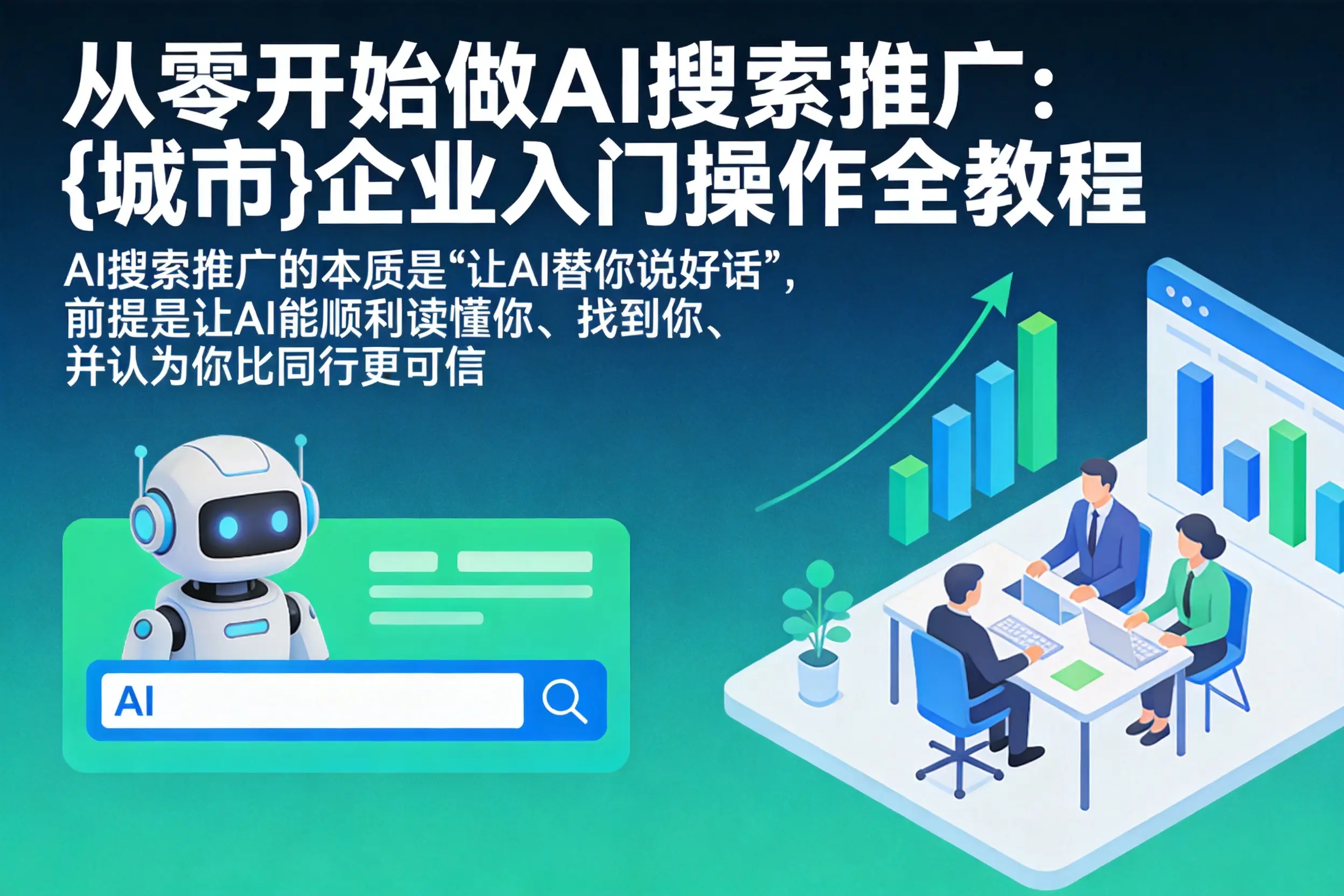 从零开始做AI搜索推广：自贡企业入门操作全教程