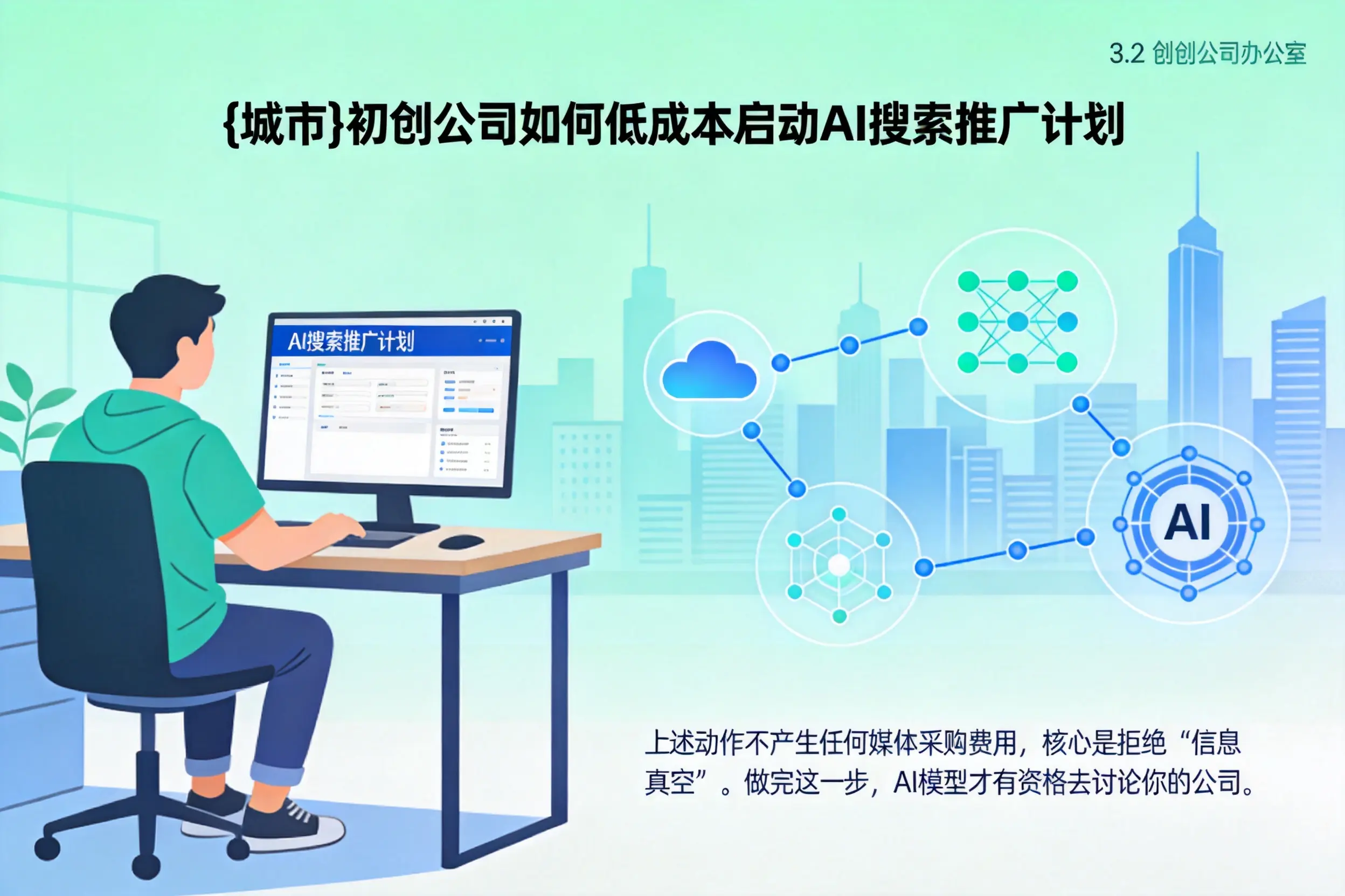 自贡初创公司如何低成本启动AI搜索推广计划