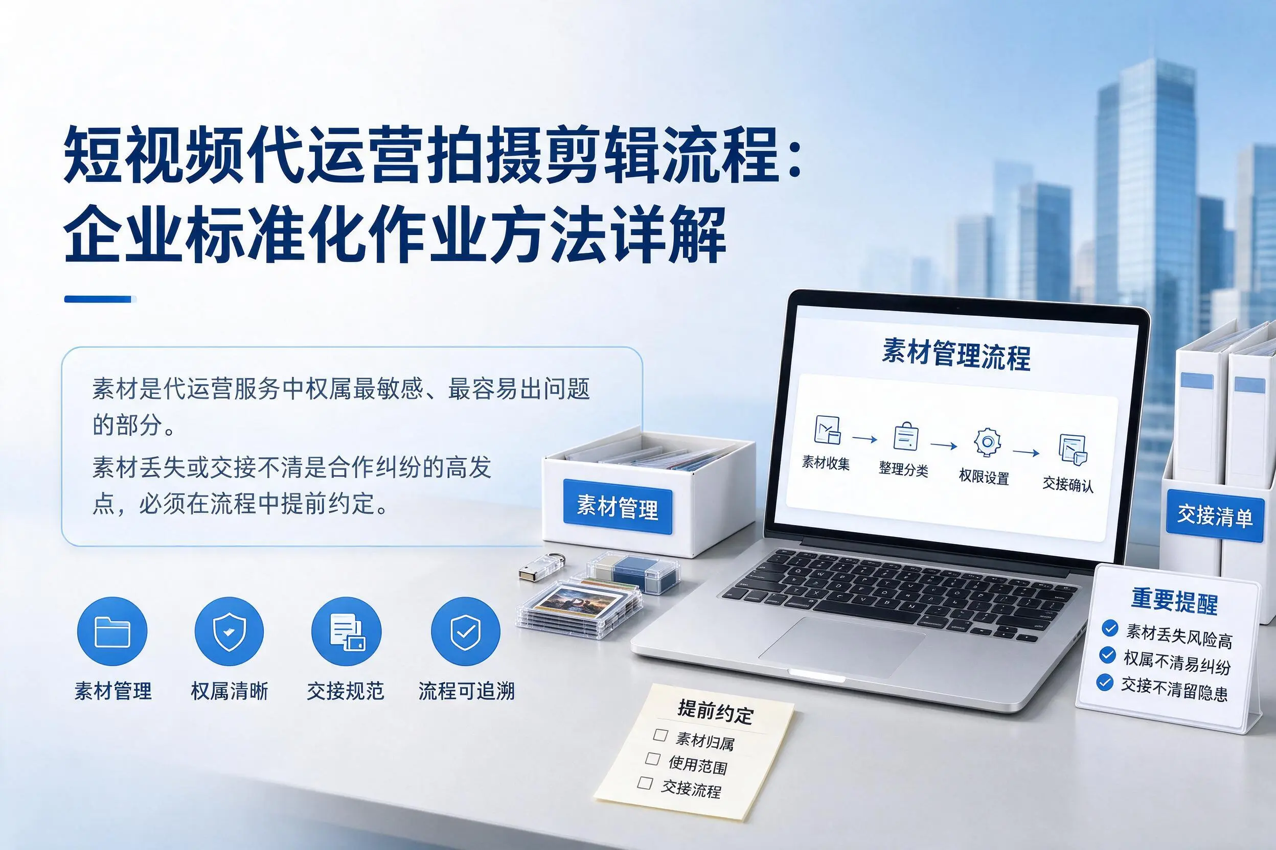 短视频代运营拍摄剪辑流程:自贡企业标准化作业方法详解