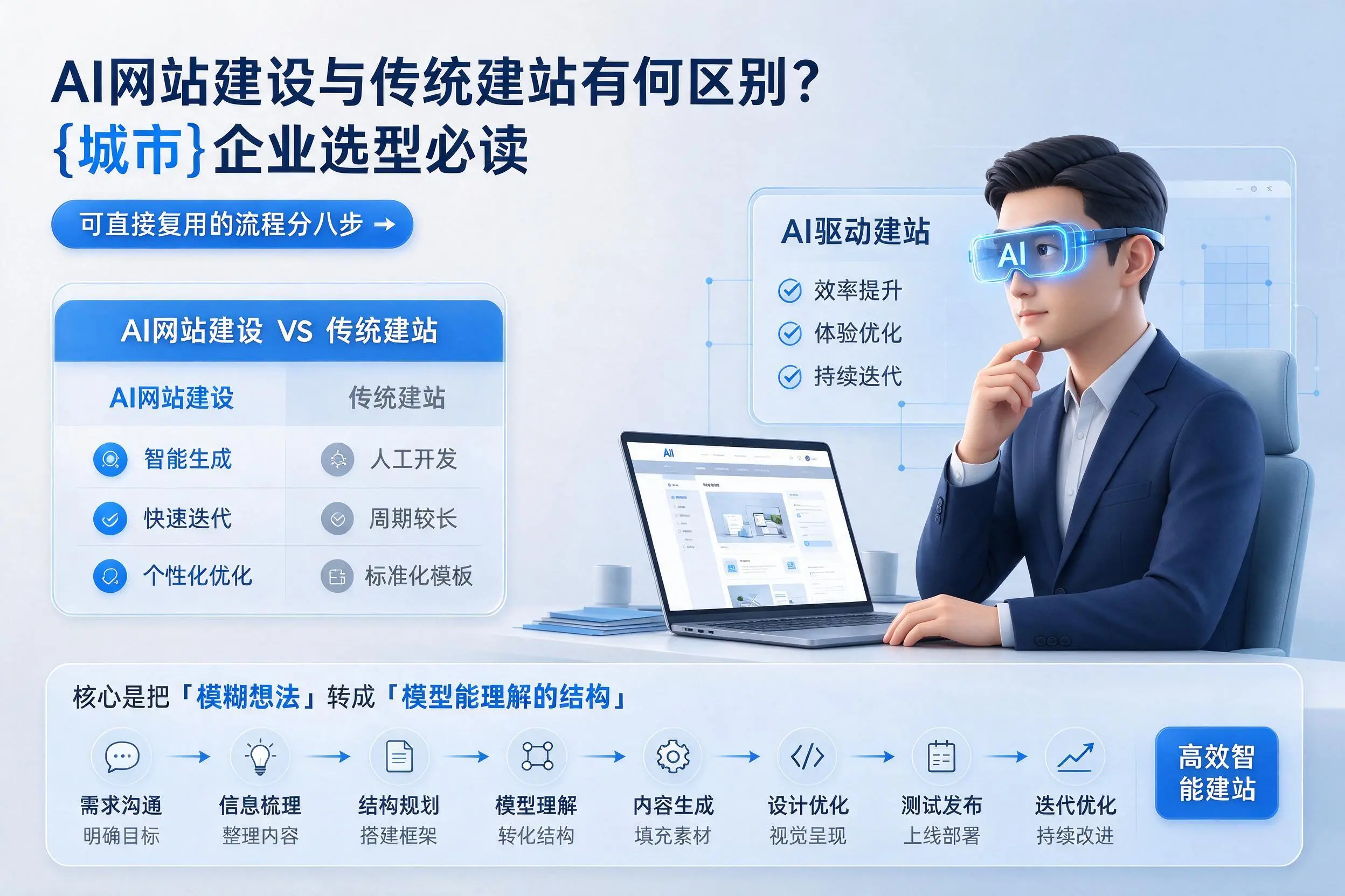 AI网站建设与传统建站有何区别?自贡企业选型必读