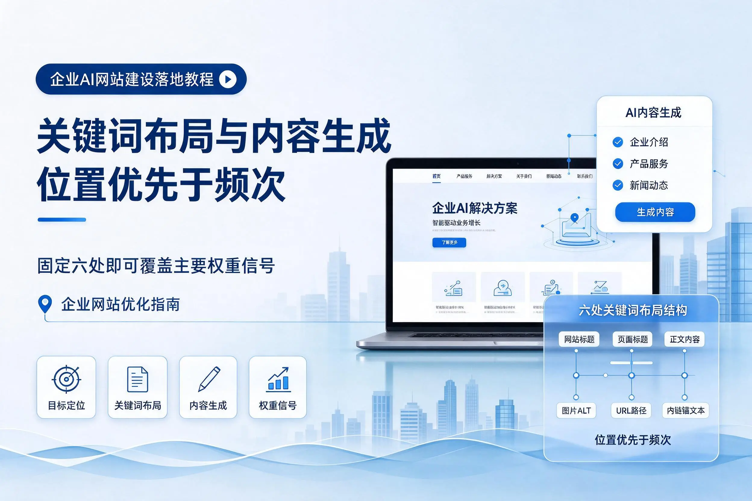 自贡企业AI网站建设落地教程：关键词布局与内容生成