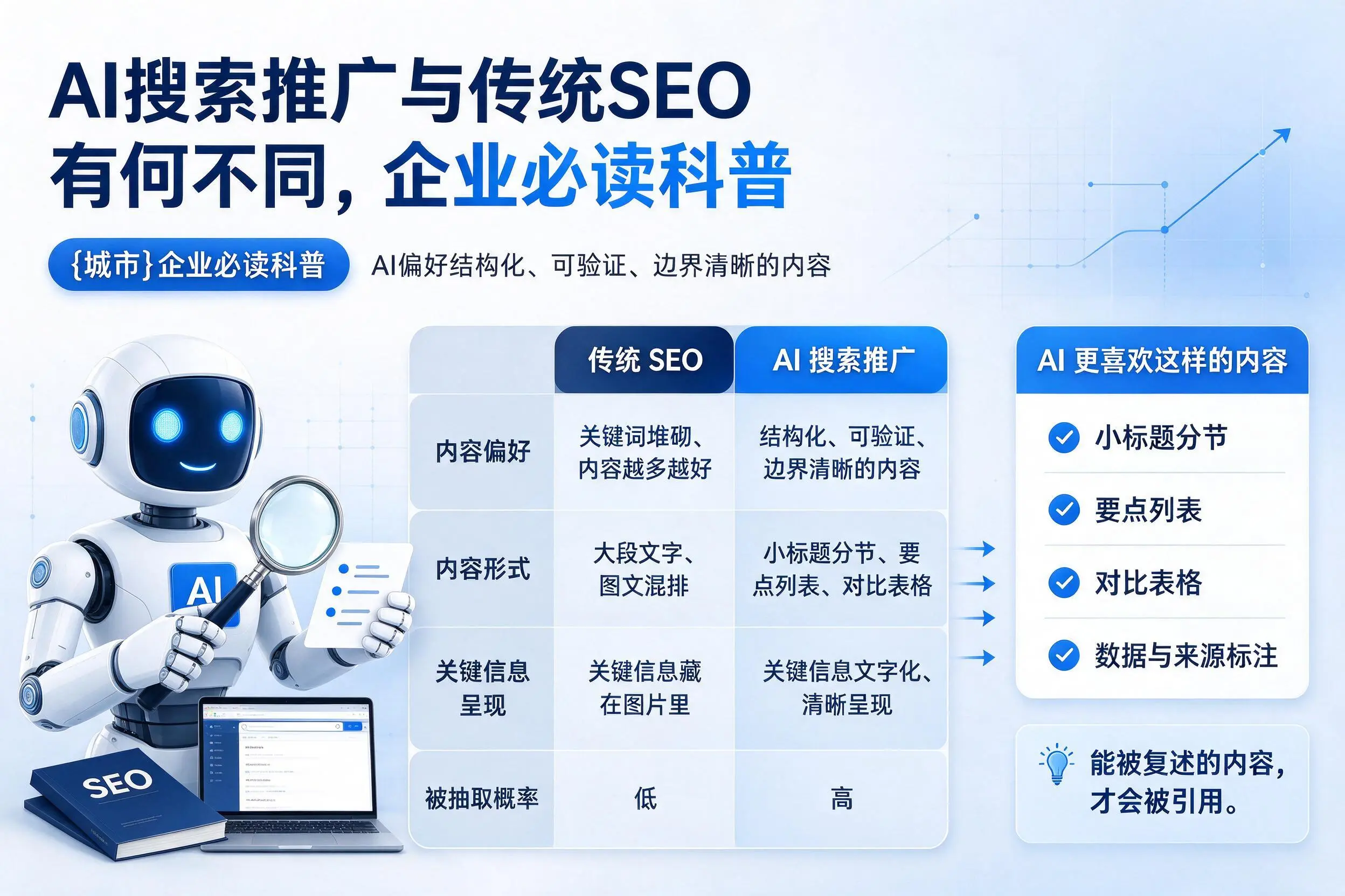 AI搜索推广与传统SEO有何不同，自贡企业必读科普